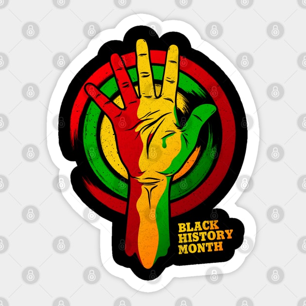 BLACK HISTORY MONTH HAND Sticker by Greater Maddocks Studio